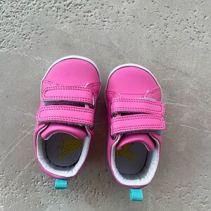 Ten Little Pink Baby Walker Shoes with Velcro